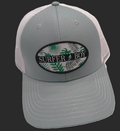 Palm leaf trucker cap