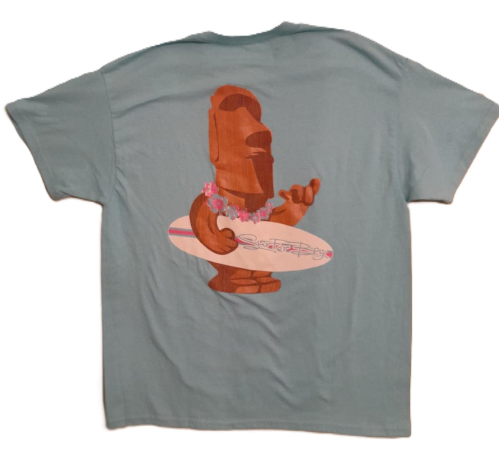 Tiki surfer Blue t-shirt