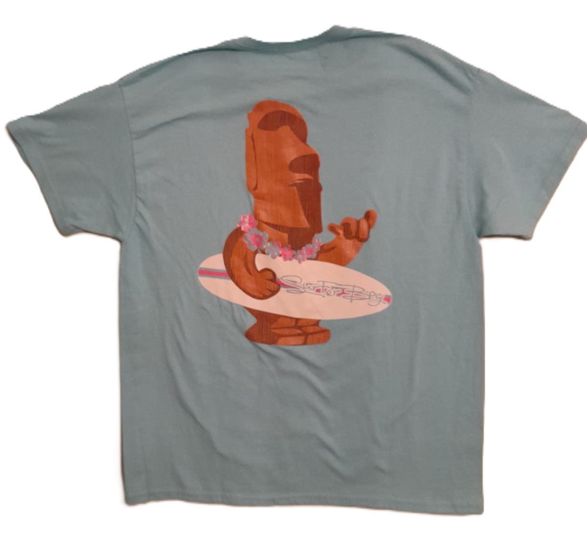 Tiki surfer Blue t-shirt