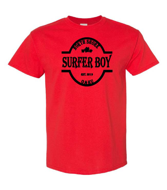Oahu red t-shirt