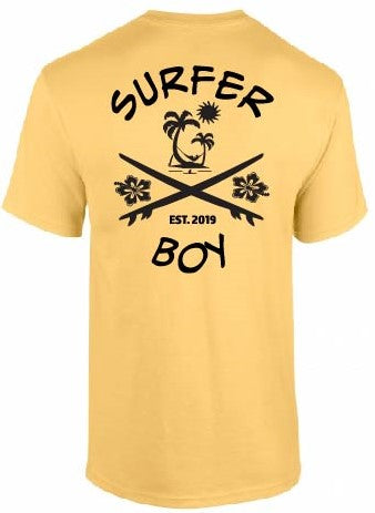 Yellow cross board t-shirt